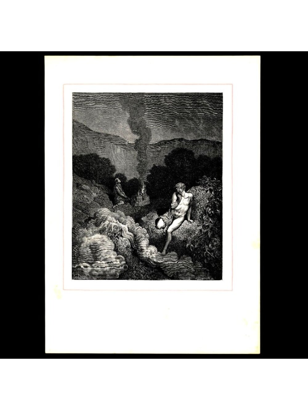 Cain and Abel Offering Their Sacrifices - Gustave Doré 1953 Plate - Copy 143